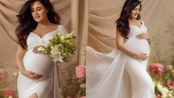 Yuvika Choudhary Pregnancy Photoshoot: બોલિવૂડ એક્ટ્રેસ યુવિકા ચૌધરી ખૂબ જ જલદી તેના પહેલા બાળકની માતા બનવા જઈ રહી છે. થોડા સમય પહેલા અભિનેત્રીના બેબી શાવરની તસવીરો સામે આવી હતી.