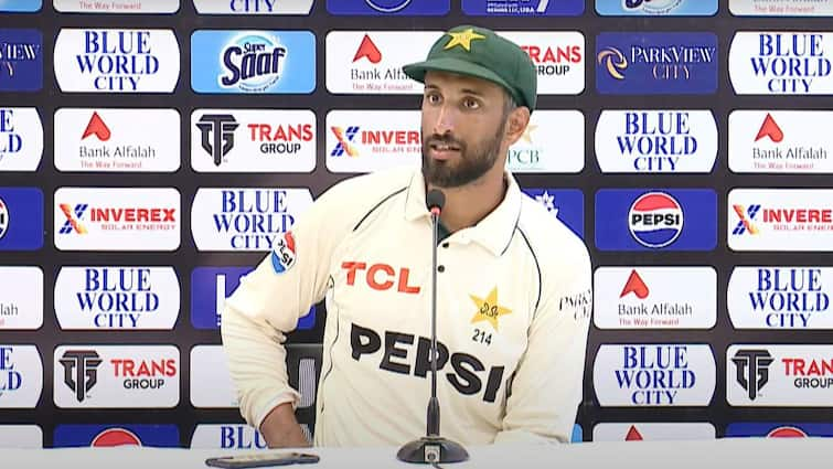 Pakistan Captain Shan Masood Loses First 5 Tests As Captain Says Not Worried About Job Security PAK vs BAN Rawalpindi Not Worried About Losing My Job: Despite Losing All 5 Tests As Pakistan Captain So Far, Shan Masood Makes Audacious Claim