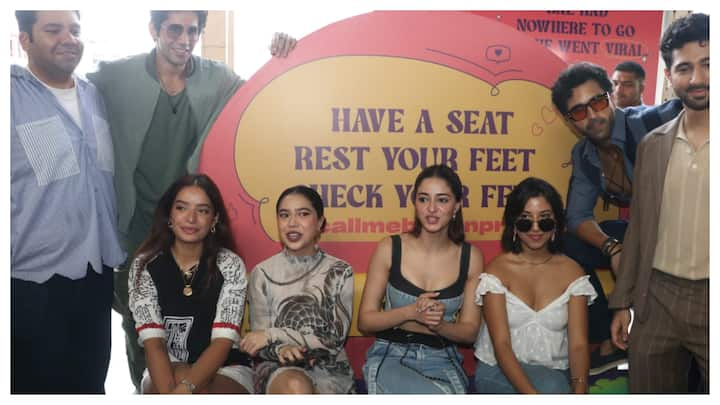 Ananya Panday and the entire cast of Prime Video's upcoming series 'Call Me Bae' promoted the show at Mumbai Metro on Wednesday.