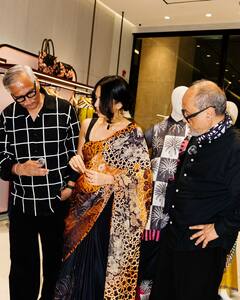 Sobhita Dhulipala Grabs Attention In Printed Saree And Lovely Engagement Ring, PICS