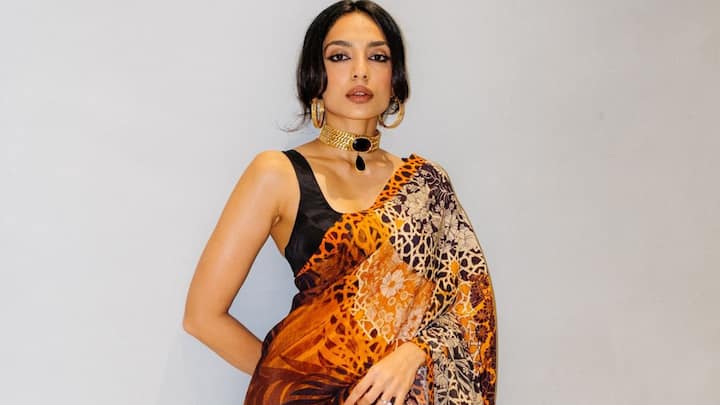 Sobhita Dhulipala recently attended an event Hyderabad. She shared pictures of herself wearing a printed saree.