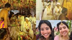 Photos from Sai Pallavis sisters wedding : పూజా కన్నన్ పెళ్లి ఫోటోలు వైరల్.. చెల్లి పెళ్లిలో సాయి పల్లవి హడావుడి చూశారా ?
