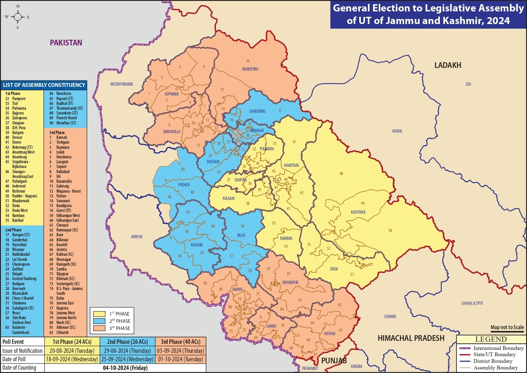 J&K Elections 2024: आ गई जम्मू-कश्मीर विधानसभा चुनाव के तीसरे चरण के लिए अधिसूचना, पढ़ें- बड़ी बातें