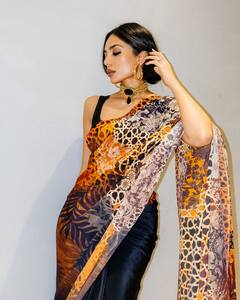 Sobhita Dhulipala Grabs Attention In Printed Saree And Lovely Engagement Ring, PICS