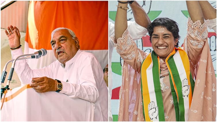 Haryana Election 2024 Vinesh Phogat to contest Julana seat Bajrang Punia Congress candidate list Bhupinder Singh Hooda Haryana Polls: Congress Fields Bhupinder Hooda, Vinesh Phogat In First List, Names CM Nayab Saini’s Challenger