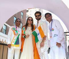 सोनाक्षी सिन्हा ने न्यूयॉर्क में लहराया परचम, पति जहीर इकबाल संग इंडिया डे परेड में हुईं शामिल, बोलीं - 'ये एक सम्मान है'