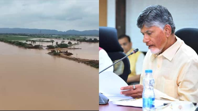 cm chandrababu aerial survey in flood affected areas in vijayawada CM Chandrababu: వరద ముంపు ప్రాంతాల్లో సీఎం చంద్రబాబు ఏరియల్ సర్వే - పారిశుద్ధ్య పనులు వేగవంతం చేయాలని ఆదేశం