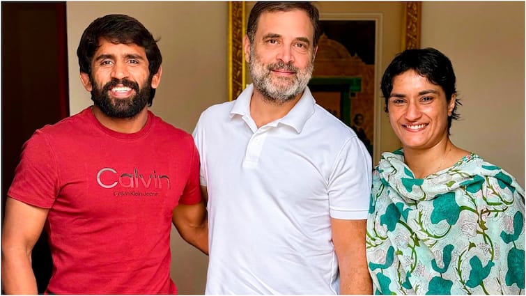 Haryana Assembly Polls: Vinesh Phogat, Bajrang Punia To Join Congress Friday wrestlers to Contest Election Haryana Assembly Polls: Vinesh Phogat, Bajrang Punia To Join Congress Today