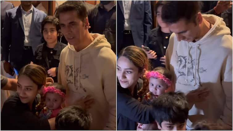 Akshay Kumar Gets Uncomfortable Female Fan Puts Hand On Him See Viral Video Akshay Kumar Gets Uneasy As A Fangirl Places Hand On Him While Posing For Photos, Video Goes Viral