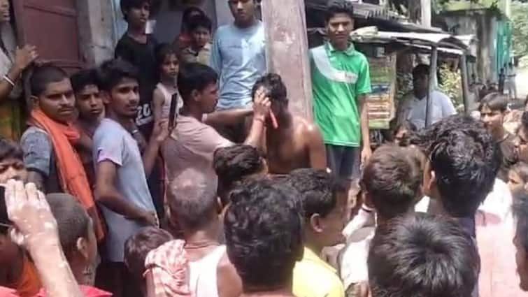 Bihar Samastipur Young man given Taliban punishment for demanding wages video viral ANN Bihar News: समस्तीपुर में युवक को मिली तालिबानी सजा, पोल से बांधकर की पिटाई फिर सिर मुंडवाया