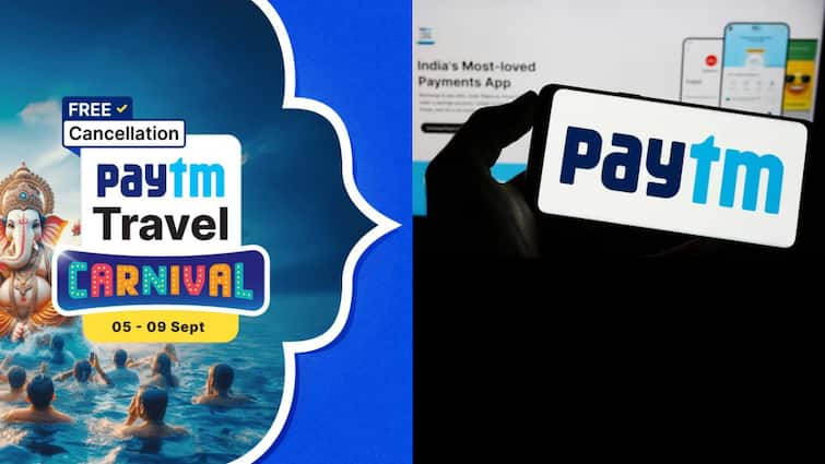 Paytm Travel Carnival Sale Ganesh Chaturthi 2024 discounts on airoplane rail bus tickets till September 9 business marathi Paytm : गणेश चतुर्थीनिमित्त पेटीएमच्या ट्रॅव्हल कार्निवलची घोषणा, 9 सप्टेंबरपर्यंत विमान, रेल्वे आणि बस तिकिटांवर आकर्षक सवलती