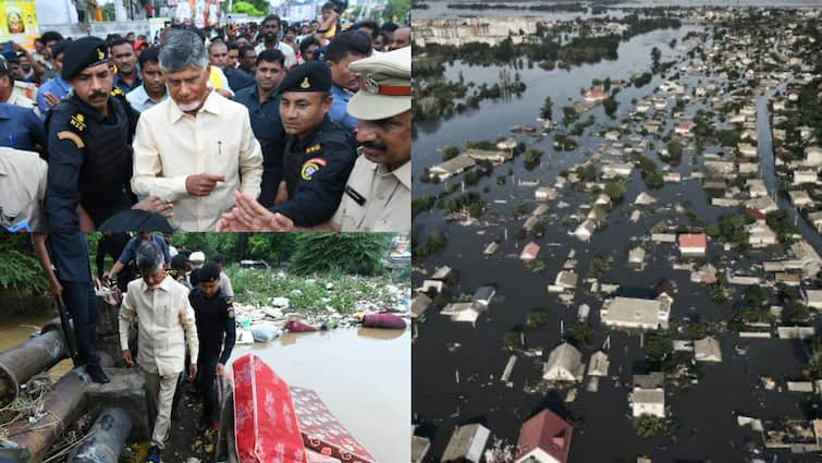 Andhra Pradesh flood damage CM Chandrababu will send a report to the center by this evening CM Chandrababu: సాయంత్రానికి వరద నష్టంపై కేంద్రానికి నివేదిక- ముమ్మరంగా పారిశుద్ధ్య పనులు