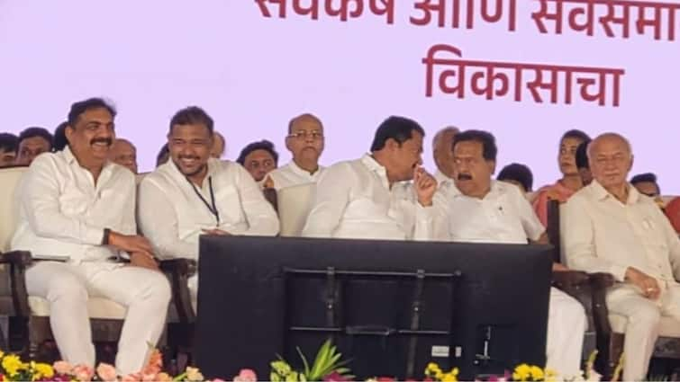 For the first time after MP Vishal Patil and Jayant patil sat down to chat Political discussion took place in Sangli Jayant Patil and Vishal Patil : खासदारकीनंतर प्रथमच विशाल पाटील आणि जयंतराव खुर्चीला खूर्ची लावून गप्पांमध्ये गुंग; सांगलीत राजकीय चर्चा रंगली!