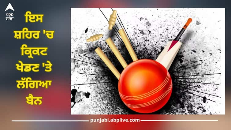 Ban on playing cricket in this city, fine up to 10 thousand rupees Cricket  News Cricket Ban: ਕ੍ਰਿਕਟ ਪ੍ਰੇਮੀਆਂ ਲਈ ਬੁਰੀ ਖਬਰ! ਇਸ ਸ਼ਹਿਰ 'ਚ ਕ੍ਰਿਕਟ ਖੇਡਣ 'ਤੇ ਲੱਗਿਆ ਬੈਨ, 10 ਹਜ਼ਾਰ ਰੁਪਏ ਤੱਕ ਦਾ ਜੁਰਮਾਨਾ