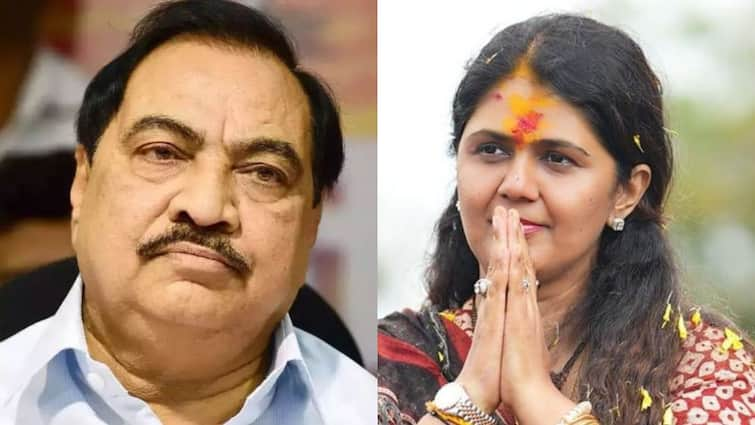 Pankaja Munde reaction on Eknath Khadse BJP joining statement Maharashtra Politics Marathi News Pankaja Munde : 'XYZ माणसाबद्दल...', एकनाथ खडसेंबाबत प्रश्न विचारताच नेमकं काय म्हणाल्या पंकजा मुंडे?