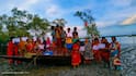 Kolkata Doctor Death Case: Sundarbans Women Stage Unique 'River Protest' — IN PICS