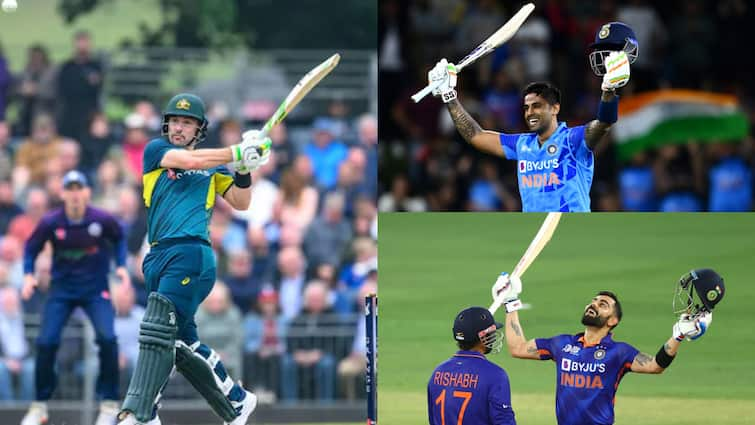 josh inglis scored fastest t20i hundred for australia leaves virat kohli suryakumar yadav behind fastest t20i century aus vs sco AUS vs SCO: विराट-सूर्या से आगे निकला ये तूफानी बल्लेबाज, टी20 में ठोका सबसे तेज शतक!