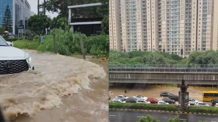 Gurugram Rain Turns Rs 100 Cr Flats Into Sea Facing Apartments Viral Videos Show Flooding In Luxury golf course area Gurugram: Rain Turns Rs 100 Cr Flats Into 'Sea-Facing' Apartments, Viral Videos Show Flooding In Luxury Area