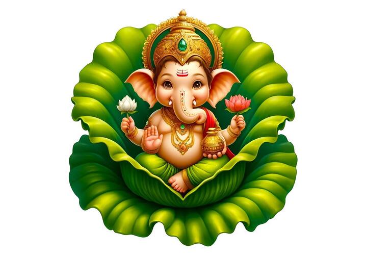 செந்திறத்தில் காட்சி தரும் ஷிப்ர கணபதி, 5 முகத்தை கொண்ட ஹேரம்ப கணபதி, வெள்ளை நிறத்தில் காட்சி அளிக்கும் லட்சுமி கணபதி, 10 கரங்களுடனும், மூன்று கண்களுடனும் காட்சி அளிக்கும் மகா கணபதி, பெருச்சாலியின் மீது அமர்ந்திருக்கும் விஜய கணபதி.