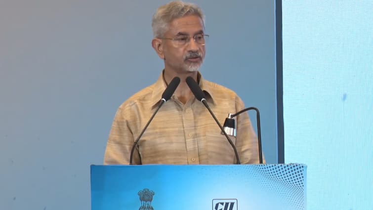 EAM S Jaishankar on West Asia Conflict India-Middle East-Europe Economic Corridor IMEC Make in India EAM Jaishankar Calls For 'De-Risking' As West Asia Conflict Disrupts Trade Flow