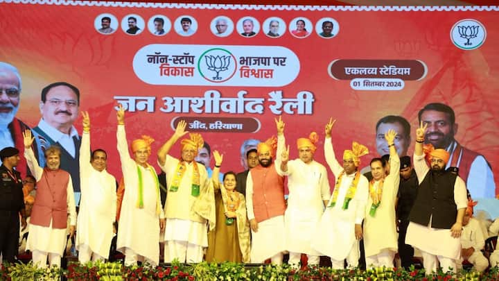 Former JJP leaders Anoop Dhanak, Jogi Ram Sihag, Ram Kumar Gautam also joined the BJP in the presence of Haryana CM Nayab Singh Saini on Sunday (September 1).