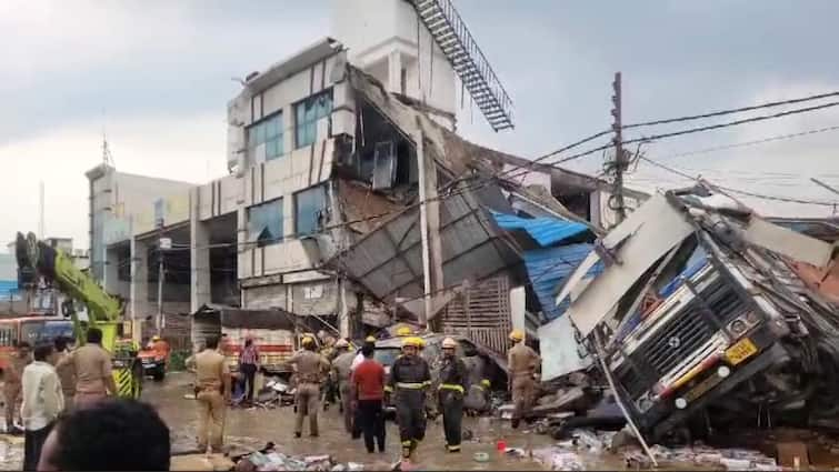 Lucknow Transport Nagar a building collapse Many people buried under debris लखनऊ के ट्रांसपोर्ट नगर में तीन मंजिला बिल्डिंग गिरने से बड़ा हादसा, 4 लोगों की मौत