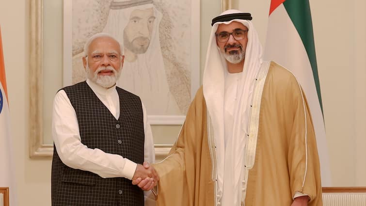 Abu Dhabi Crown Prince Sheikh Khaled bin Mohamed bin Zayed Al Nahyan To Begin Maiden India Visit On Sunday Set For Key Talks With PM Narendra Modi Amid West Asia Tensions Abu Dhabi Crown Prince To Begin Maiden India Visit On Sunday, Set For Key Talks With PM Modi