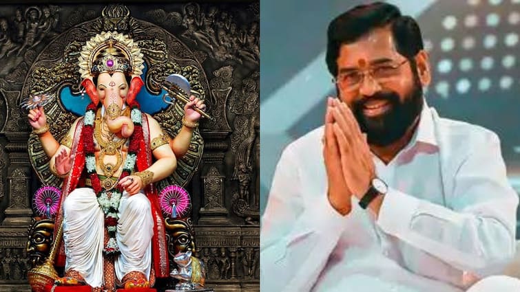 Chief Minister Eknath Shinde wished the people of the state on Ganeshotsav appealed to celebrate Ganeshotsav in an environment friendly way Ganeshotsav : गणरायाचं आगमन सर्वांसाठी आनंद-समृद्धी घेऊन येवो, मुख्यमंत्र्यांच्या जनतेला शुभेच्छा, पर्यावरणपूरक उत्सव साजरा करण्याचे आवाहन