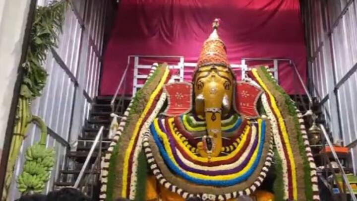 তামিলনাড়ুর কোয়েম্বাটোরে পালিয়াকুলাম গণেশ আরাধনায় মেতেছেন ভক্তরা। (ছবি সৌজন্য- এএনআই)