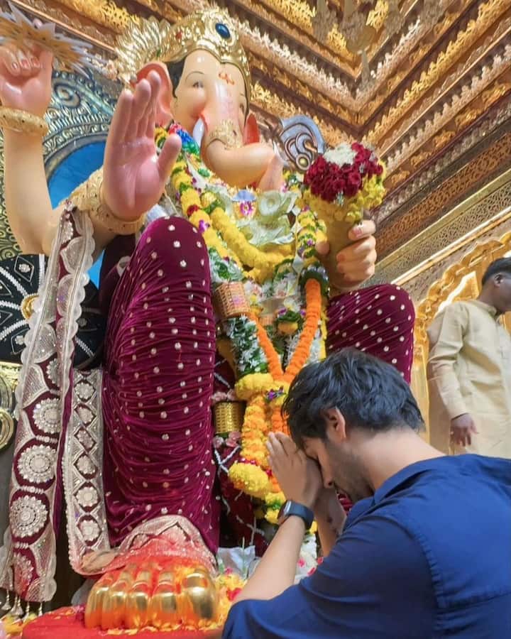 He wrote in the caption, writing, “HE is back… and so am I for his blessings 🙏 Modak Party Begins !!! Ganpati Bappa Morya.