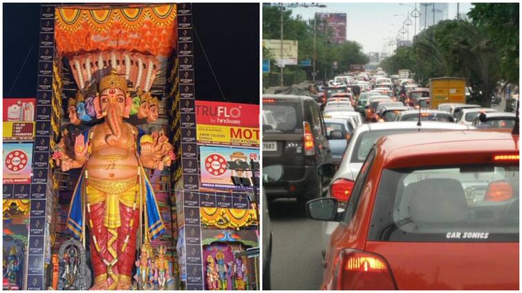 Hyderabad Police imposed heavy traffic restrictions in Hyderabad till September 17 on the occasion of Ganesh festival Hyderabad : హైదరాబాద్‌లో 17 వరకు ట్రాఫిక్ ఆంక్షలు- తెలుసుకోకుండా వెళ్తే బుక్ అయినట్టే!