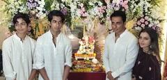 Ganesh Chaturthi 2024: धोती पहन धूमधाम से बप्पा को घर लाए तुषार कपूर, सोनू सूद ने पत्नी और बेटे के साथ किया सेलिब्रेशन, देखें तस्वीरें
