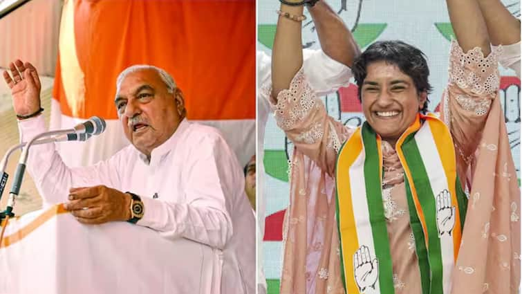 Haryana Polls Congress Fields Bhupinder Hooda Vinesh Phogat In First List Names CM Nayab Sainis Challenger Haryana Polls: தங்கமகள் வினேஷ் போகத்தை வேட்பாளராக அறிவித்த காங்கிரஸ் - அனல் பறக்கும் ஹரியானா சட்டமன்ற தேர்தல்