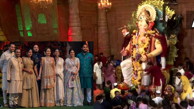 Anant Ambani family Donates 20kg Gold Crown To Lalbaugcha Raja Ahead Of Ganesh Chaturthi Ganesh Chaturthi - Ambani: ராஜா விநாயகருக்கு 20 கிலோ தங்க கிரீடத்தை வழங்கிய அம்பானி குடும்பம்