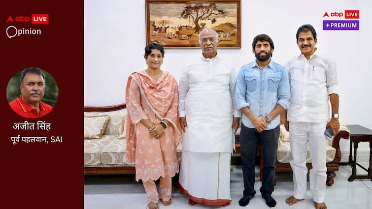 Vinesh Phogat and Bajrang puniya has joined Congress ABPP विनेश और बजरंग की राजनीति चमकी पर कद छोटा हुआ, कांग्रेस को नहीं होगा फायदा