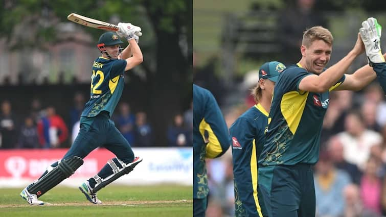 Australia won t20i series by 3-0 against Scotland by defeating them in 3rd match AUS vs SCO Highlights Cameron Green AUS vs SCO: ऑस्ट्रेलिया ने स्कॉटलैंड को किया क्लीन स्वीप, तीसरे टी20 में कैमरून ग्रीन का चला जादू