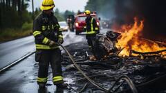 पेट्रोल पंप पर खड़ी बाइक में अचानक लग गई आग, इसके बाद जो हुआ जान कर कांप जाएंगे आप