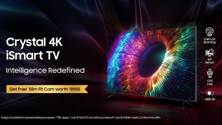 Samsung Dynamic crystal 4K Smart TV launched know specifications and price Samsung ने लॉन्च किया अल्ट्रा-स्लिम 4K Smart TV! अब किफायती दाम में मिलेगा सिनेमा घर जैसा अनुभव