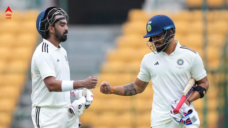 KL Rahul greeted to RCB captain chants in Duleep Trophy 2024 match at Chinnaswamy Stadium