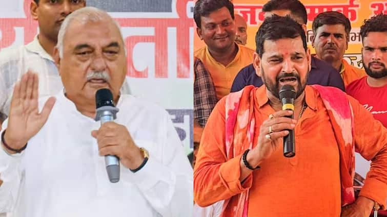 BJP Leader Brij Bhushan Sharan Singh said Bhupinder Hooda put on women honor Vinesh Phogat Bajrang Punia Challenge 'भूपेंद्र हुड्डा ने महिलाओं के...', विनेश फोगाट को लेकर बृजभूषण सिंह का बड़ा आरोप, बजरंग पूनिया की चुनौती पर क्या कहा?