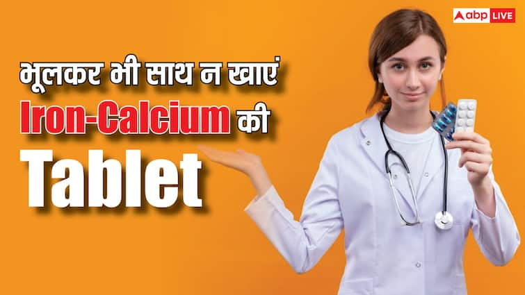 Why do doctors refuse to take iron and calcium tablets together?