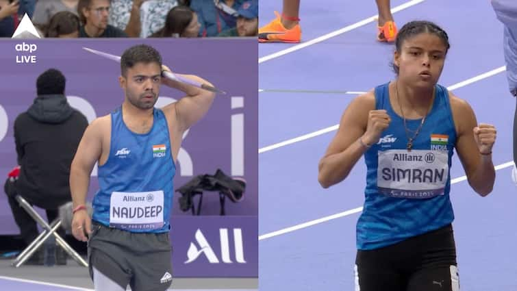 Paris Paralympics 2024 Navdeep Singh wins silver in mens Javelin Throw F41 Simran Sharma wins bronze in Womens 200 metre Paralympics 2024: প্যারালিম্পিক্সে ইতিহাস গড়ে জ্যাভলিনে সোনা নভদীপের, ২০০ মিটারে ব্রোঞ্জ শিমরনের