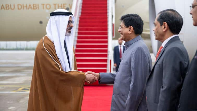 Abu Dhabi Crown Prince Al Nahyan Arrives In Delhi, To Meet PM Modi Tomorrow Abu Dhabi Crown Prince Al Nahyan Arrives In Delhi, To Meet PM Modi Tomorrow