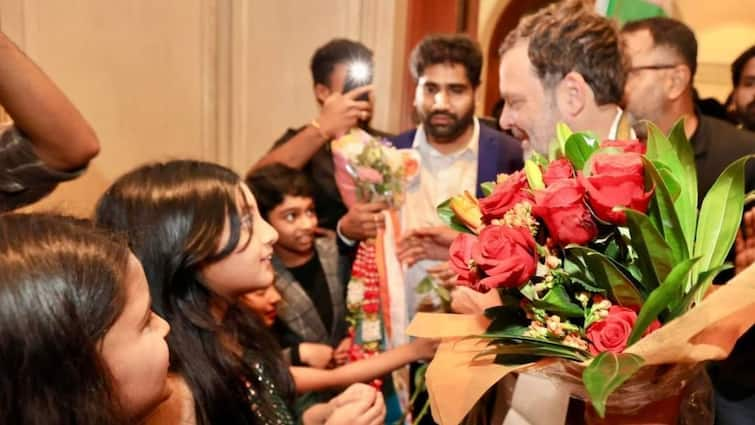 Rahul Gandhi US Visit Congress leader gets warm welcome in dallas says Truly Delighted' What's On His Cards During 3-Day Tour 'Truly Delighted': Rahul Gandhi Gets Warm Welcome In US. Check What's On His Cards During 3-Day Tour