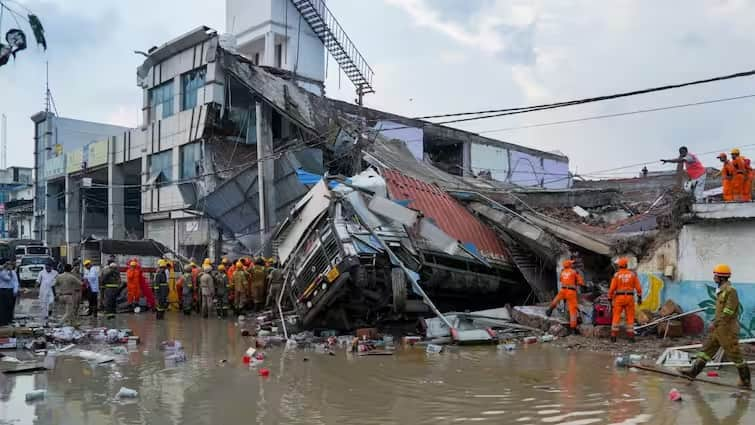 Lucknow Building Collapse Big tragedy in Lucknow, 8 dead, 28 injured due to building collapse Lucknow Building Collapse:  લખનઉમાં મોટી દુર્ઘટના,  બિલ્ડિંગ ધરાશાયી થતાં 8ના કરૂણ મોત, 28 ઇજાગ્રસ્ત