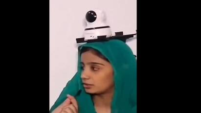 pakistan father fix CCTV Camera her daughter on the head watch video here Watch Video: தலையிலே சிசிடிவி கேமரா! மகளை கண்காணிக்க தந்தை போட்ட பிளான் - நீங்களே பாருங்க