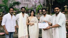 Bhagyashri Borse with Dulquer Salmaan: దుల్క‌ర్ స‌ల్మాన్‌తో మిస్టర్ బచ్చన్ బ్యూటీ.. పూజా కార్యక్రమంలో భాగ్యశ్రీ బోర్సే!