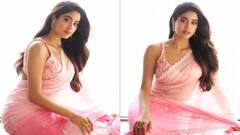 Janhvi kapoor: એક્ટ્રેસ જાહ્નવી કપૂરનો હોટ સાડી લૂક થયો વાયરલ, જુઓ તસવીરો
