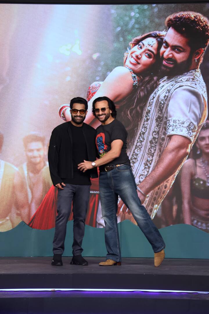 इस दौरान सैफ अली खान और जूनियर एनटीआर के बीच बहुत ही प्यारी बॉन्डिंग देखने को मिली.