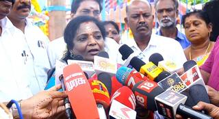 DMK alliance will not win in 2026. Answered by Thirumavalavan - Tamilisai Soundarajan மாநாடு மதுவுக்கு எதிரானதா? கூட்டணிக்கு எதிரானதா? - திருமாவுக்கு தமிழிசை கேள்வி!